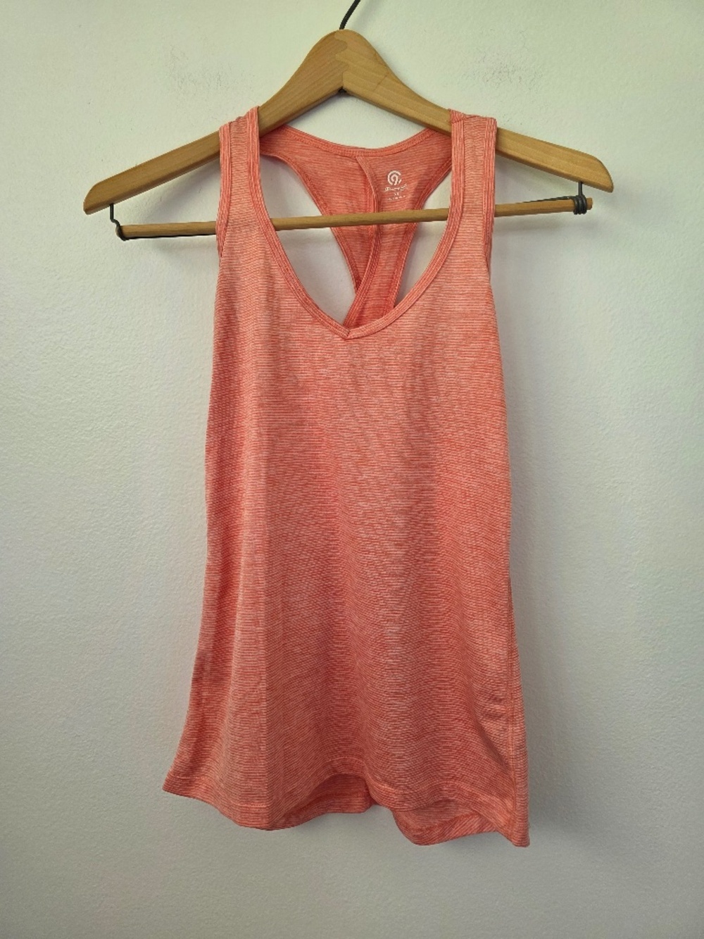 Champion Women's Orange Criss Cross Back Tank Top - XS